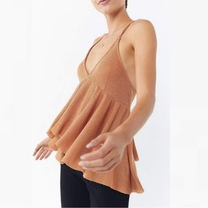 Urban Outfitters Lola Thermal Babydoll Racerback Tank
